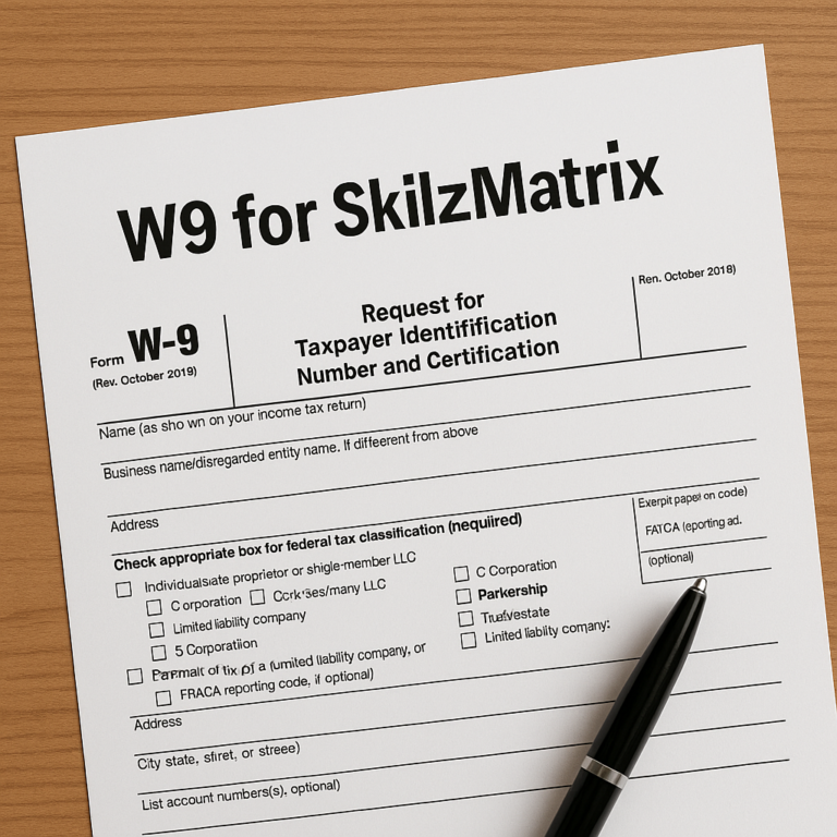 w9 for skilzmatrix : Work Engagement through SkilzMatrix