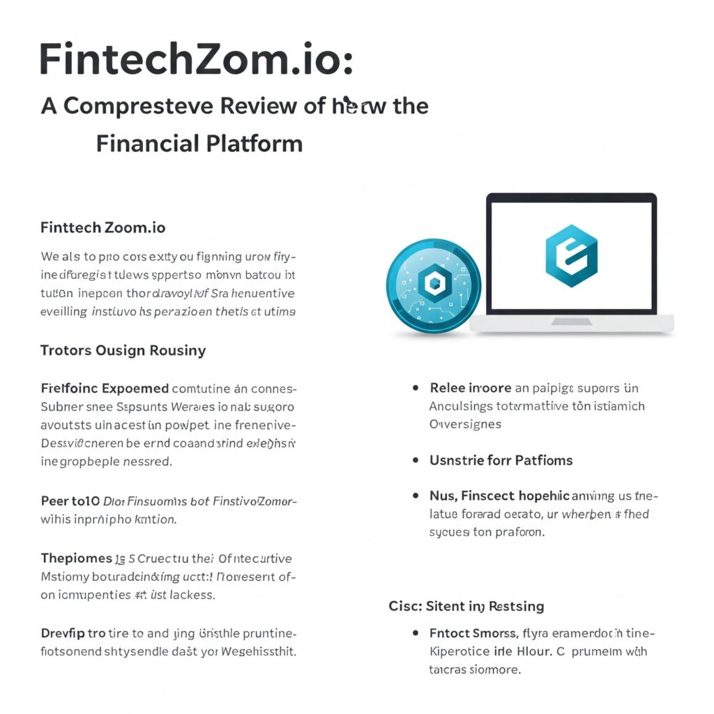FintechZoom.io: A Comprehensive Review of the Financial Platform