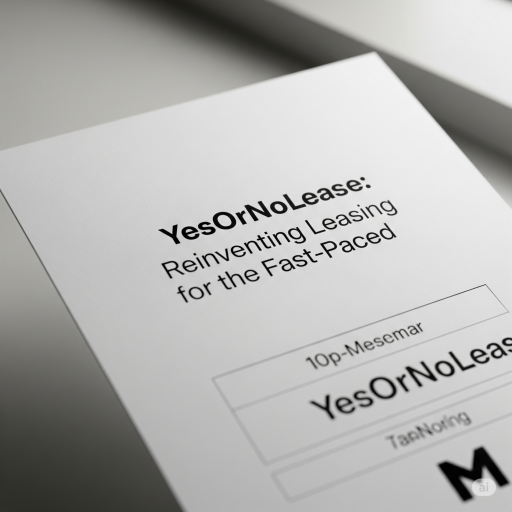 YesOrNoLease: Reinventing Leasing for the Fast-Paced